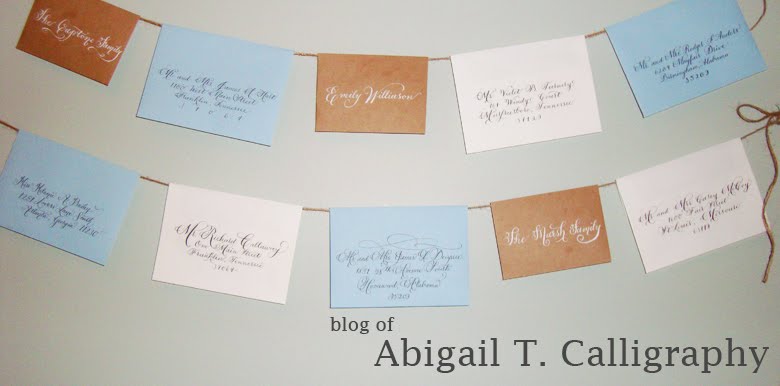 Abigail T. Calligraphy blog