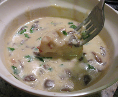 Mushroom, mango and brie