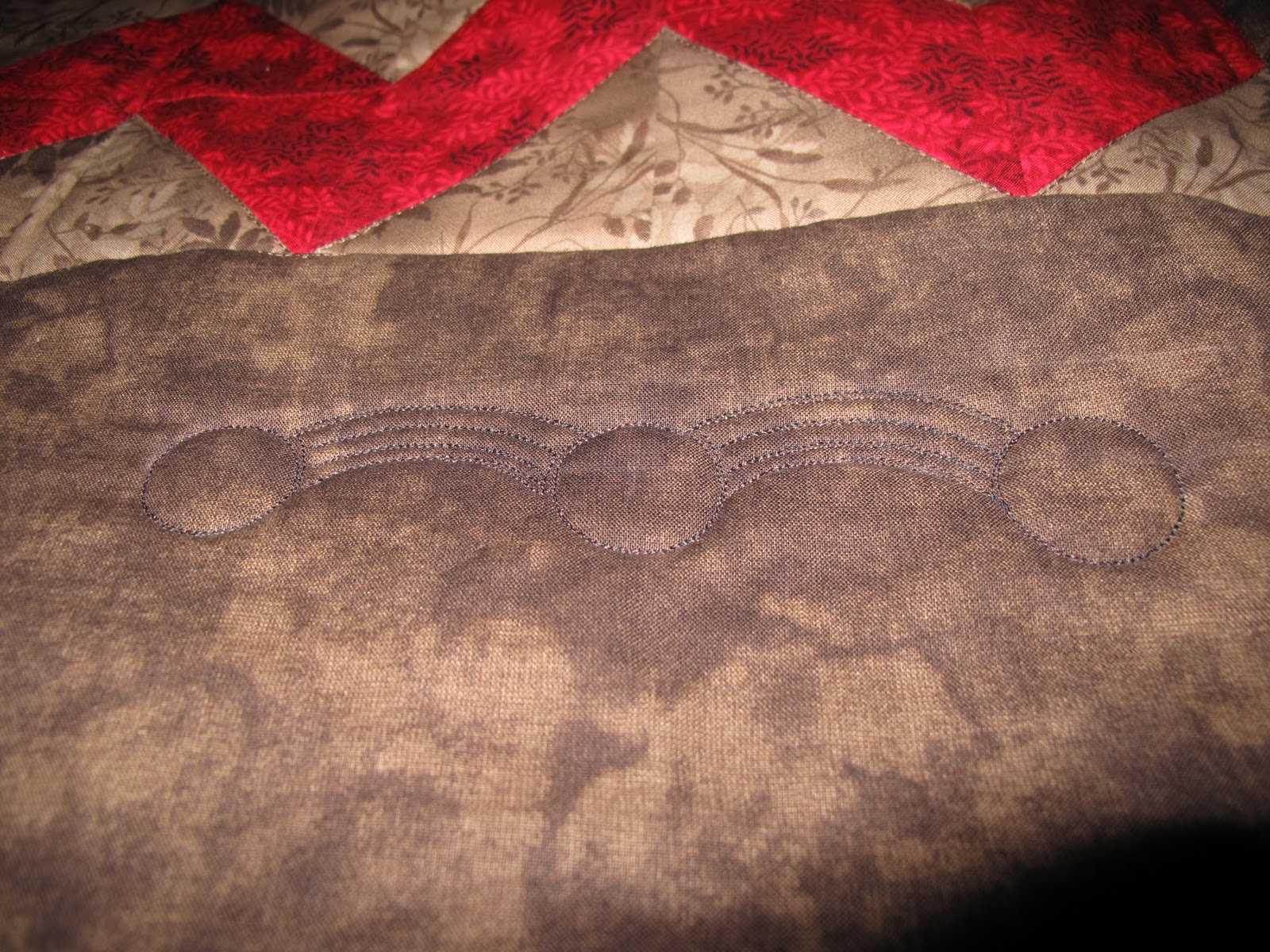 Quilters block christmas quilt from fabric panel