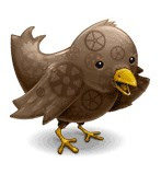Steampunk Twitter Logo