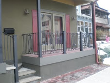 Exterior Iron railings and Columns at Hat City Kitchen in Orange NJ