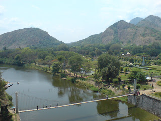 view of the garden form top of malampuzha dam