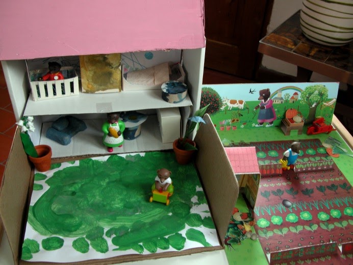 Apprendre En Butinant Une Maison En Carton Pour Petit Ours Brun