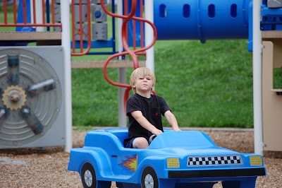 Boy on a playground. 