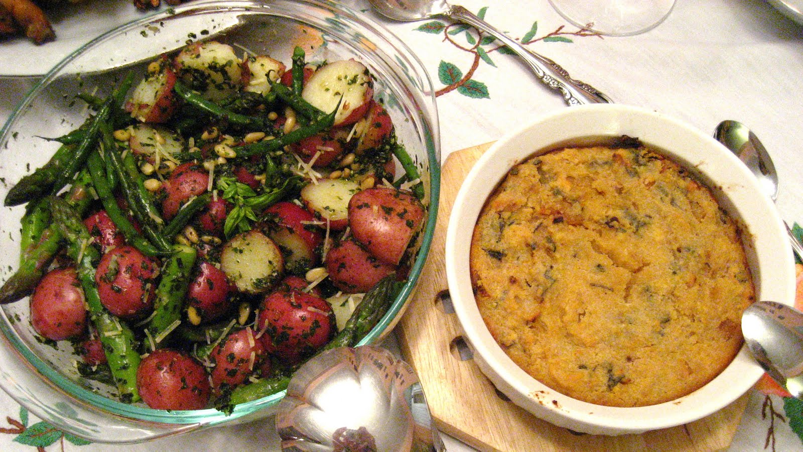 The Foodie Next Door Pesto Potato, Asparagus, and Green Bean Salad