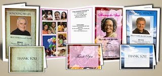 obituary program template