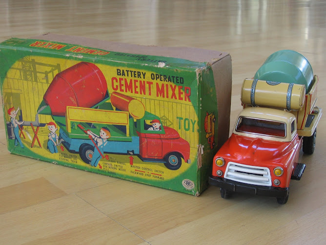 Battery operated cement mixer