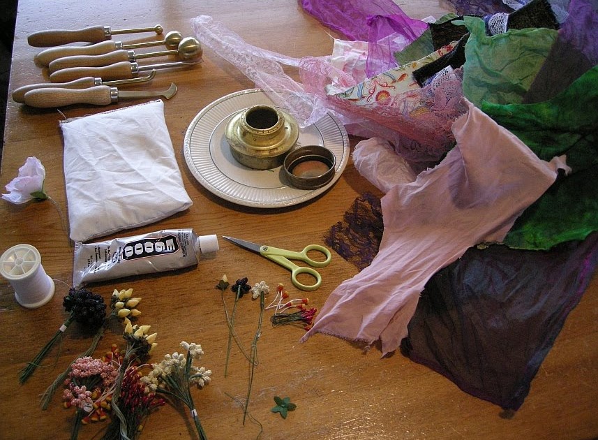 Allie's in Stitches Millinery Flower Experiments