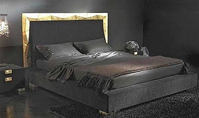Alux Modern Black Bedroom Furniture Design from Elite