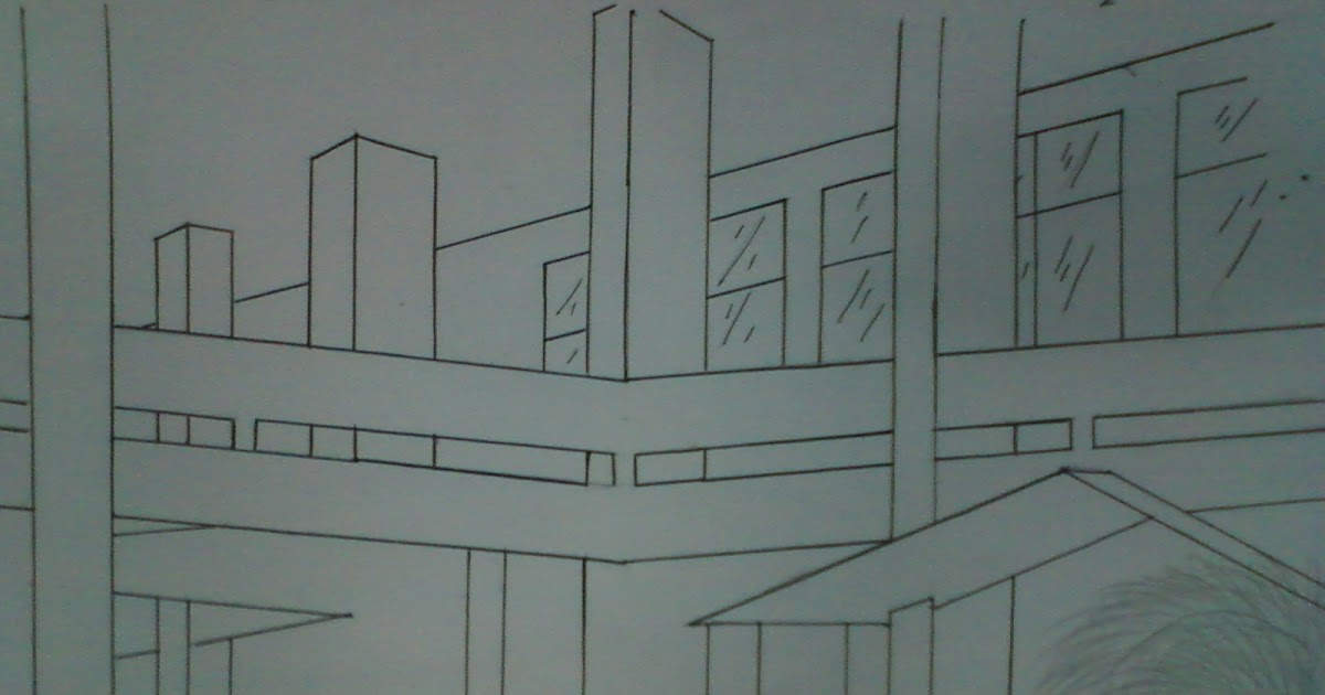 SMA NEGERI 3 KUNINGAN: Gambar Perspektif 2 Titik Hilang