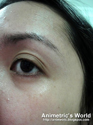 Result from Pond's Gold Radiance application
