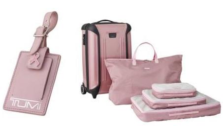 tumi pink luggage