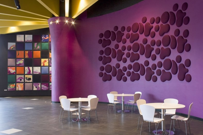 Hermosa y moderna fonoabsorbente paneles de pared para la decoración de