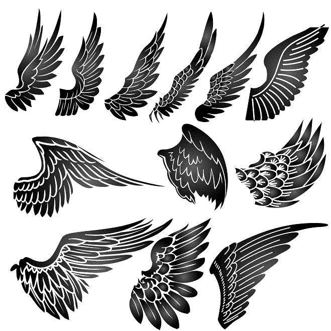 Tribal Tattoo Wings. Tribal Tattoos Angel Wing