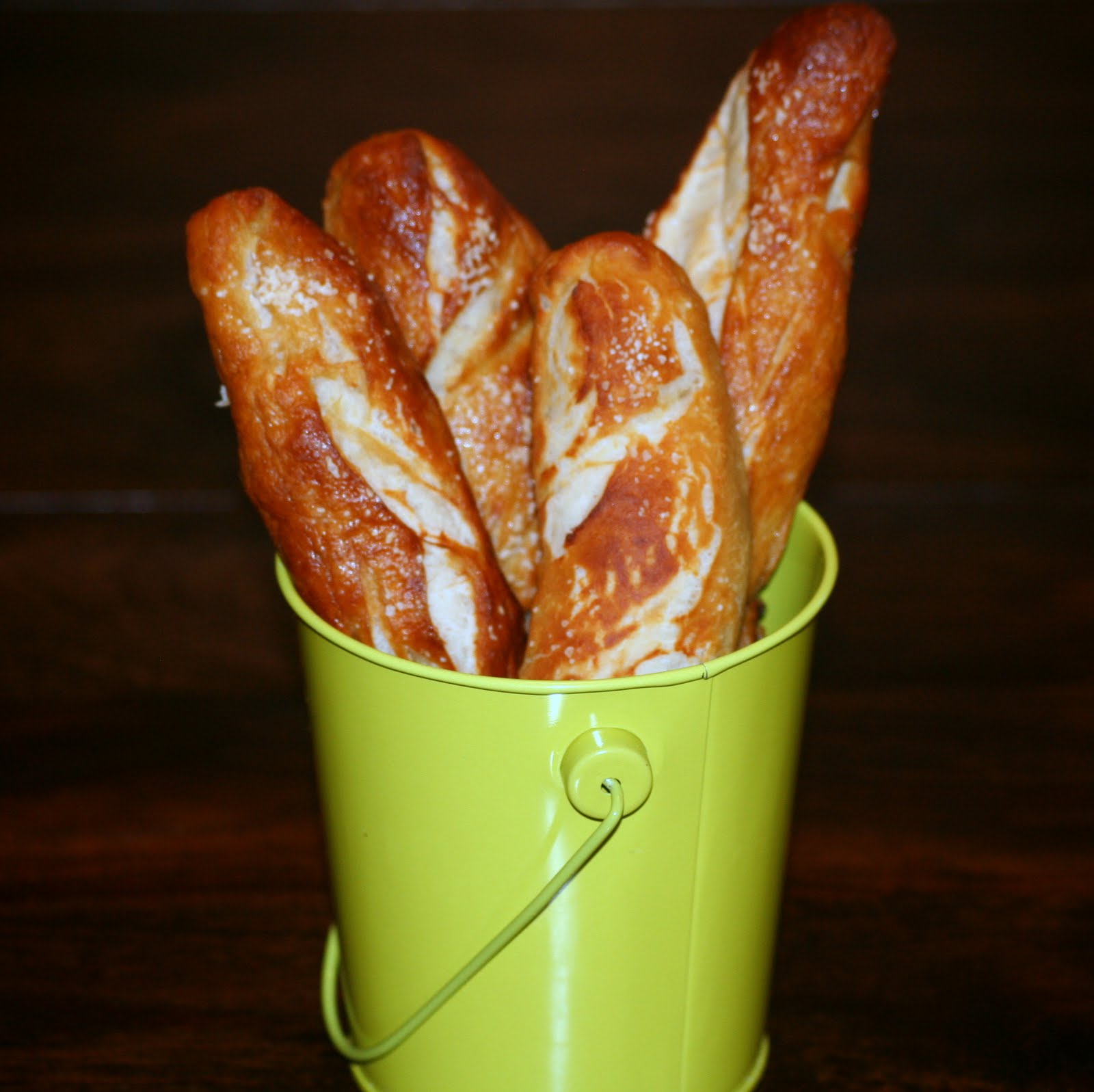 Homemade Soft Pretzel Sticks and Pretzel Rolls