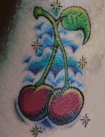Tatuagem de cerejas
