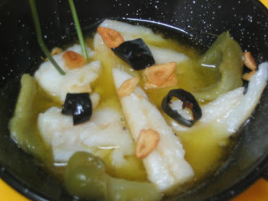 El pil-pil de bacalao con pimientos verdes, es uno de mis clásicos en las cenas de invierno