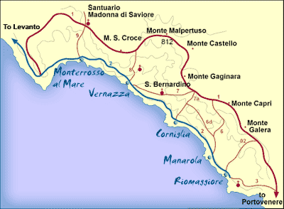 Manarola Map