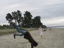 Mom Attempting a Cartwheel