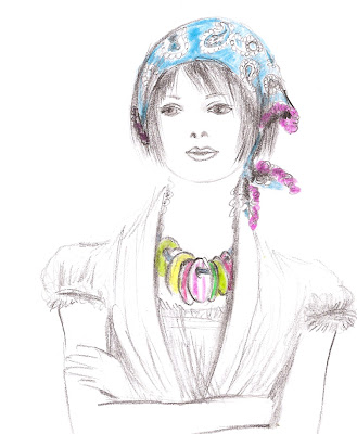 Sketch Of Scarf