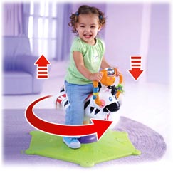 bounce and spin zebra