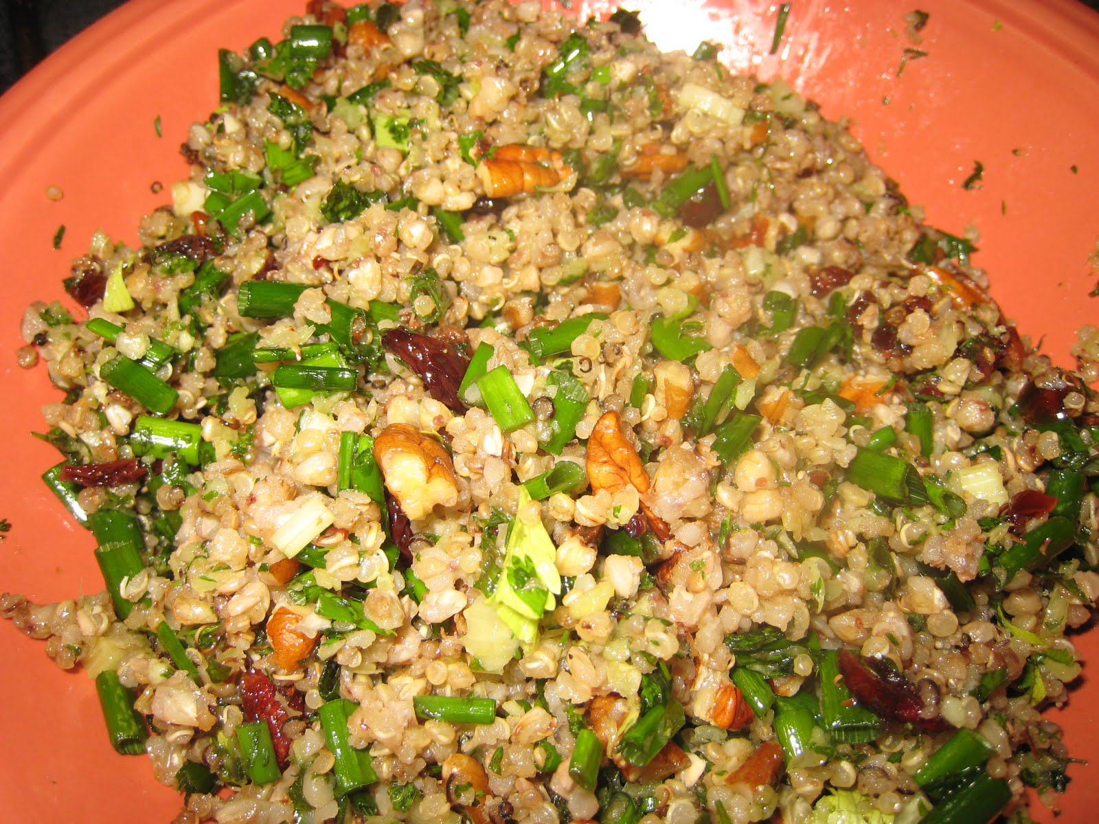 Karey's Kitchen Quinoa & Buckwheat Salad (or Cereal) with Fruit and Nuts