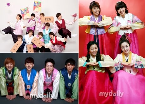 Kpop on Photo Spam  Kpop Idols In Their Hanboks   Daily K Pop News