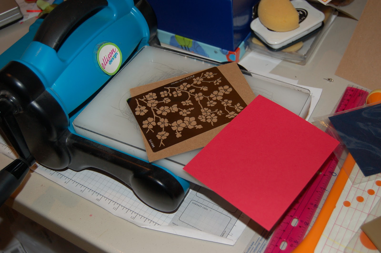 Danni's Dreams Dry Embossing with brass stencils and Crafter's