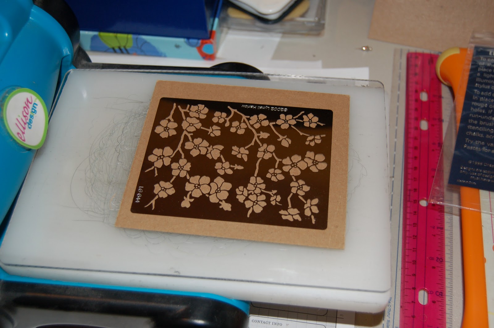 Danni's Dreams Dry Embossing with brass stencils and Crafter's