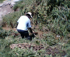 A Father Cleaning His House