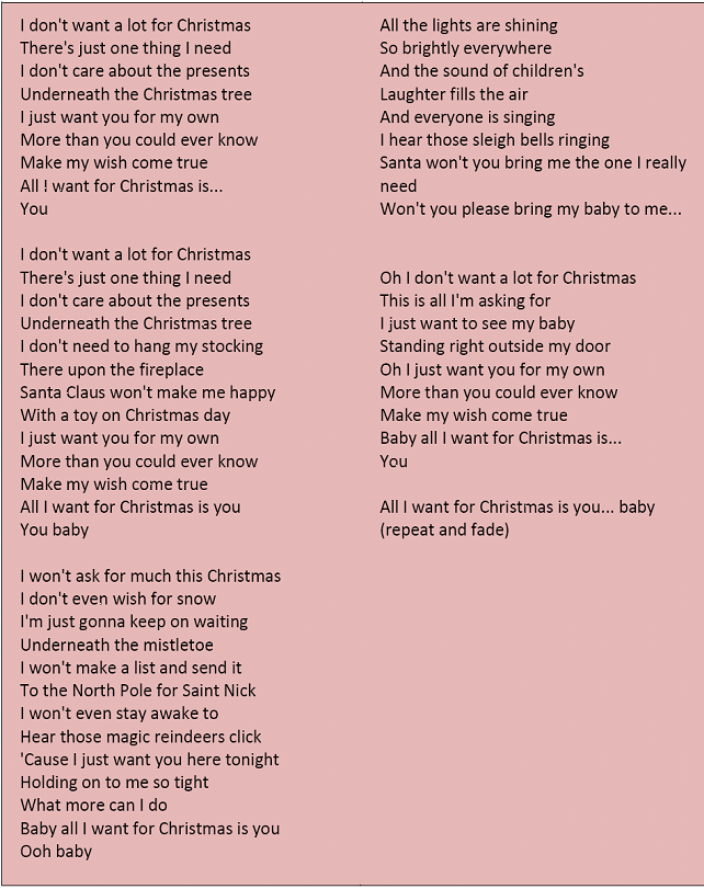 All I Want For Christmas Is You Mariah Carey Instrumental Download