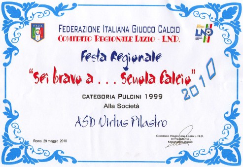 SEI BRAVO A... SCUOLA CALCIO - ROMA, 29/05/2010 -