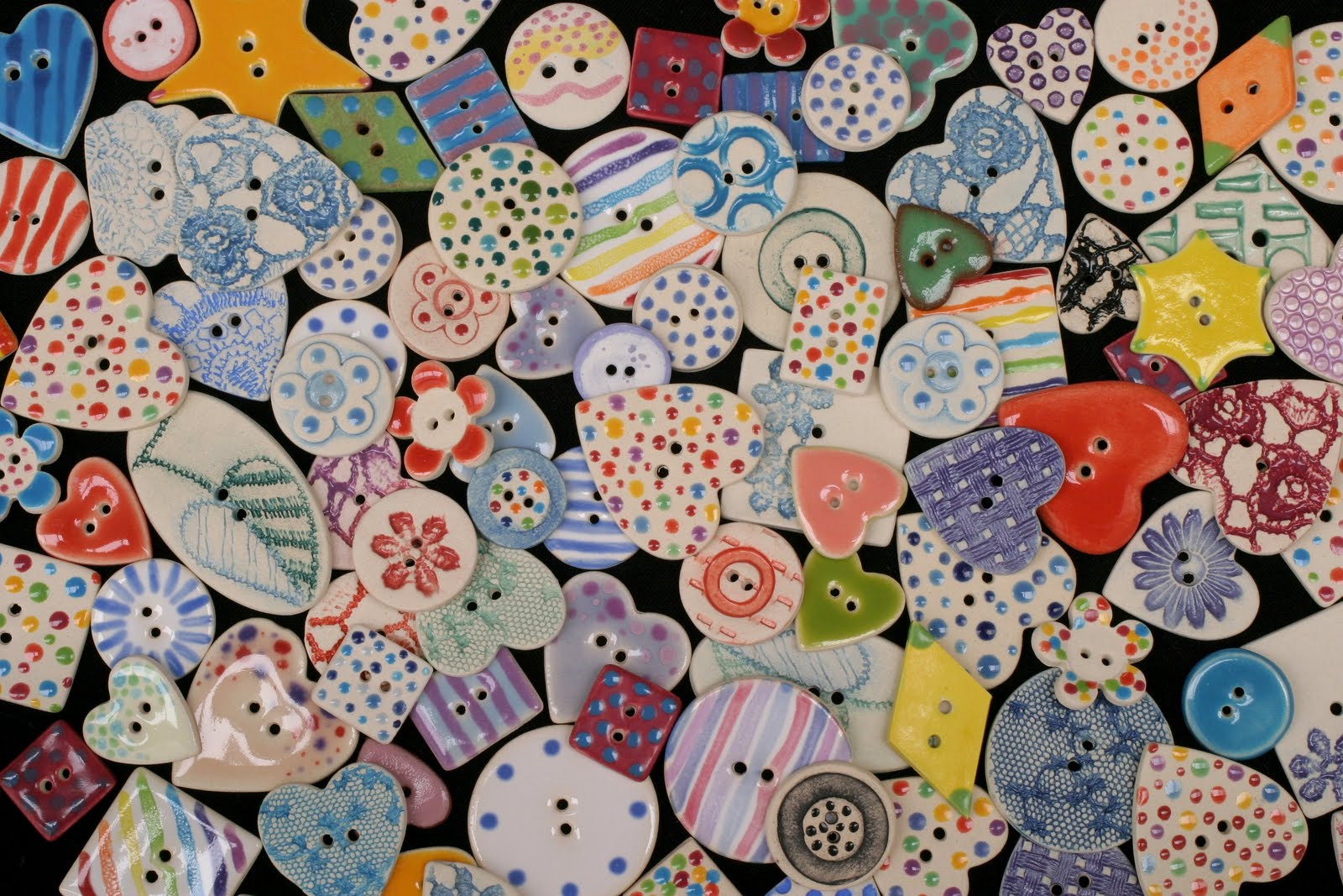 Bonkers About Buttons Ceramic Buttons