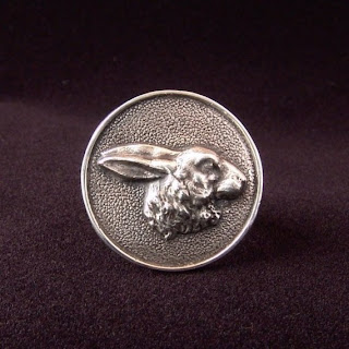 Bunny cute easter rabbit vintage postcards collection newer Bonkers About Buttons: Year of the Rabbit