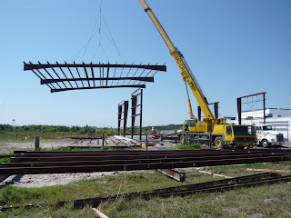 Erecting 2-bay grids