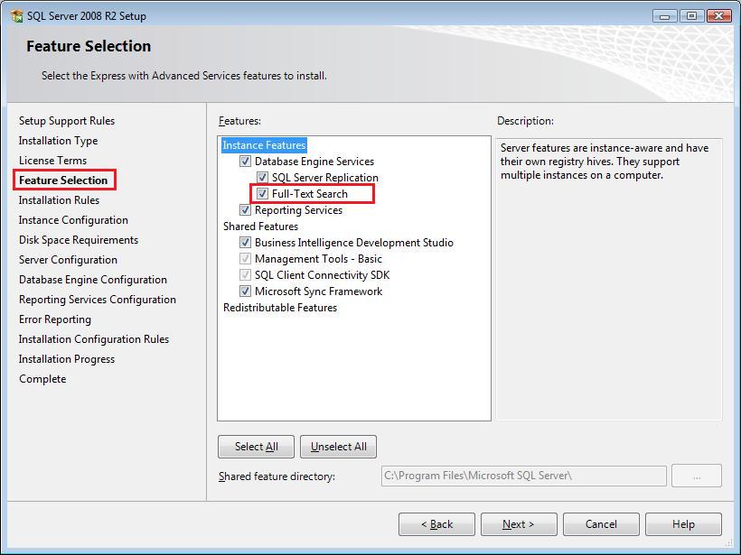 Sql Server Express Install Full Text Search