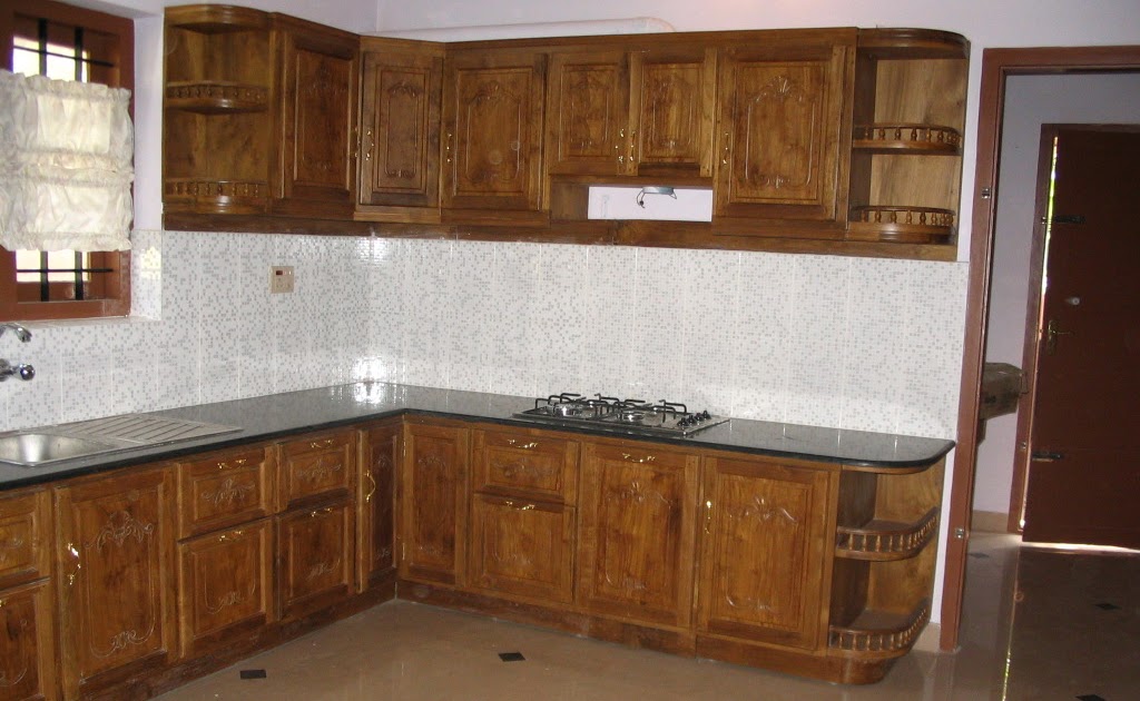 Kerala House Construction At Cochin Modular Kitchen Cabinets In