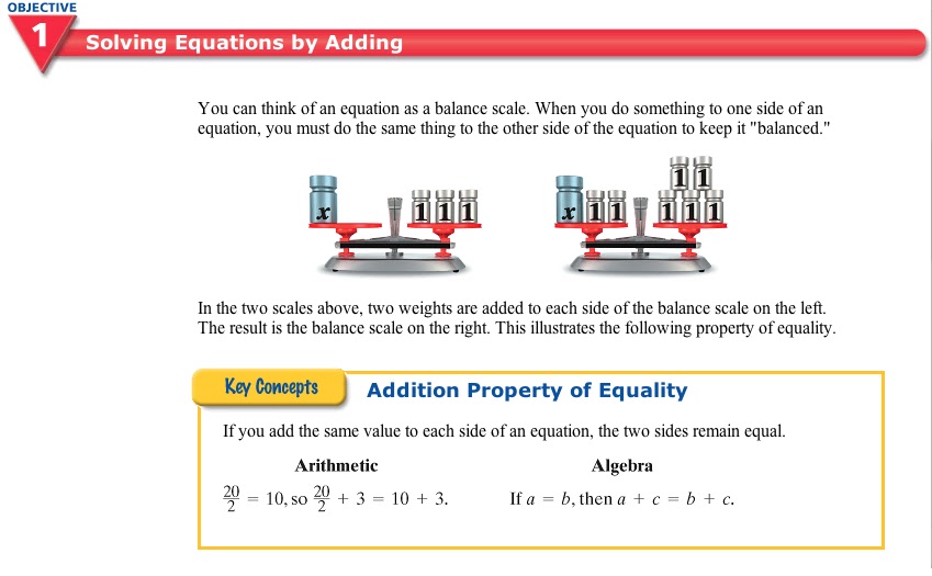 7bMaths: Chapter 2-3; Solving Equations by Adding or Subtracting