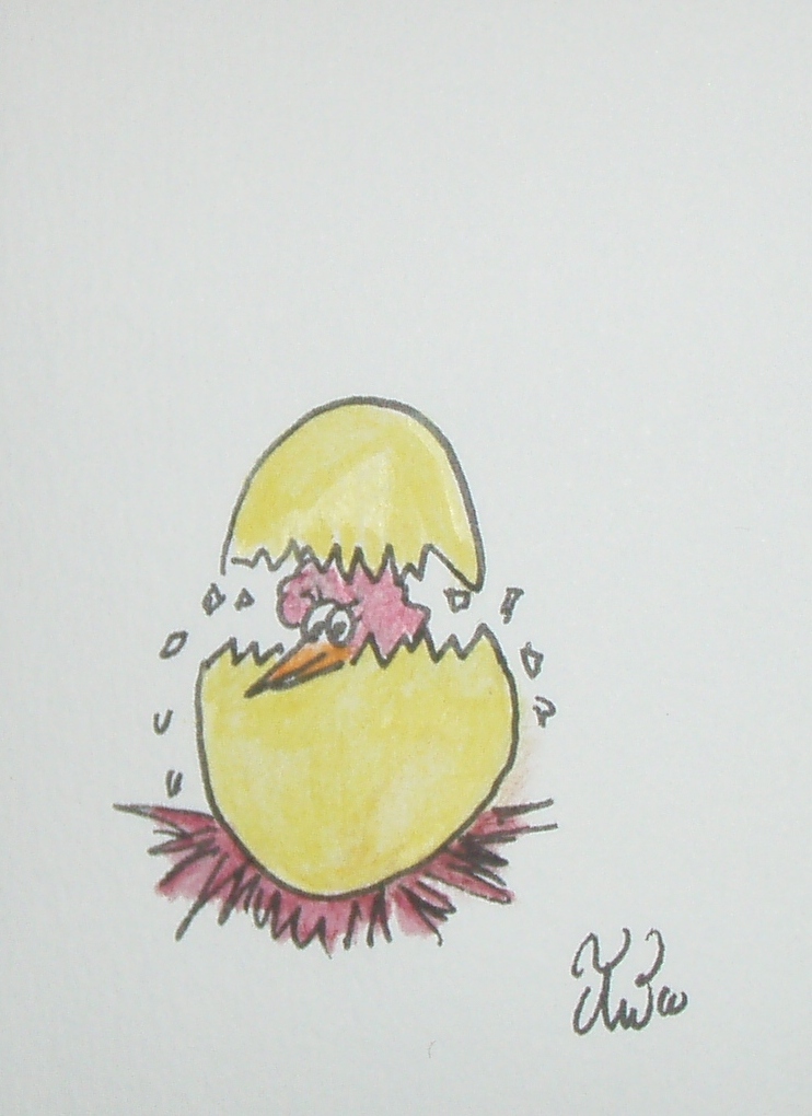 hatching bird
