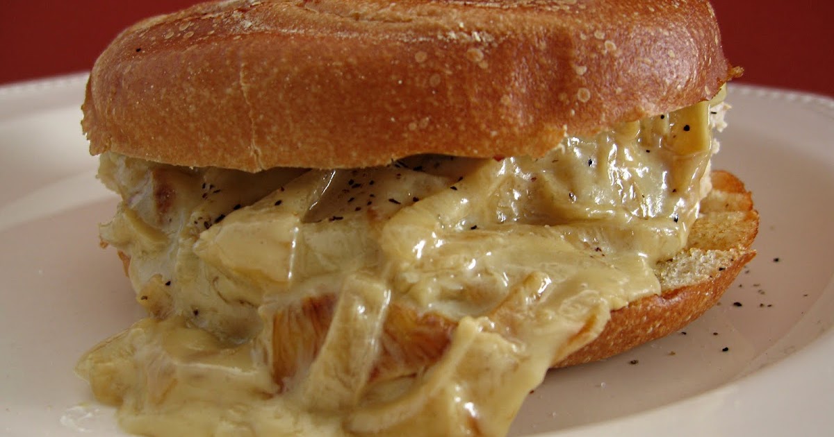 With a Cherry on Top Grilled Chicken Sandwich with Caramelized Onions