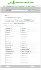Register and setup domain Free tk for blogger