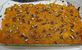 Sweet potato casserole sweetened with pineapple, adapted from Gittleman's Get the Sugar Out