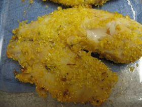 Tilapia with cornmeal chipotle crust, adapted from Moosewood Restaurant New Classics