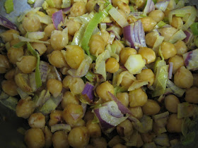 pan-fried chickpea salad from Heidi Swanson at 101 cookbooks