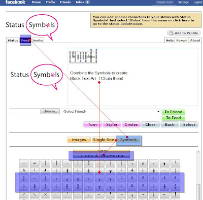 emoticons on facebook chat. Creating Symbols Art Block Text / Word for FaceBook Status / FaceBook Chat