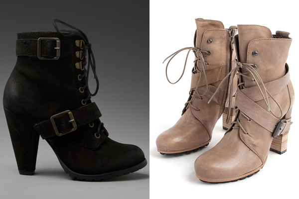 combat heel boots