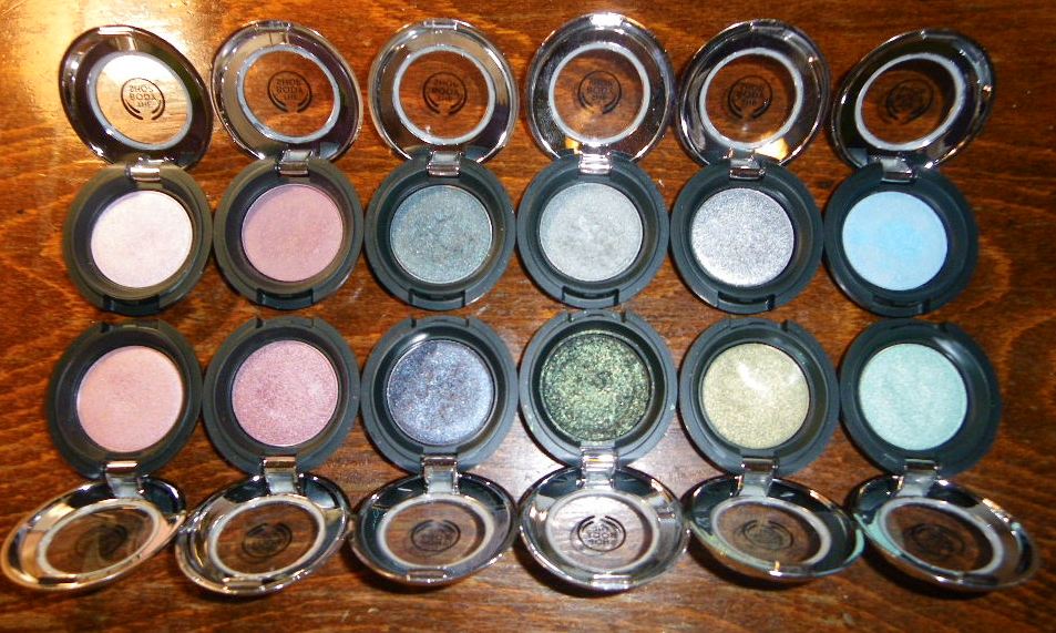 LIPSTICK WARDROBE The Body Shop eyeshadows; the colourful