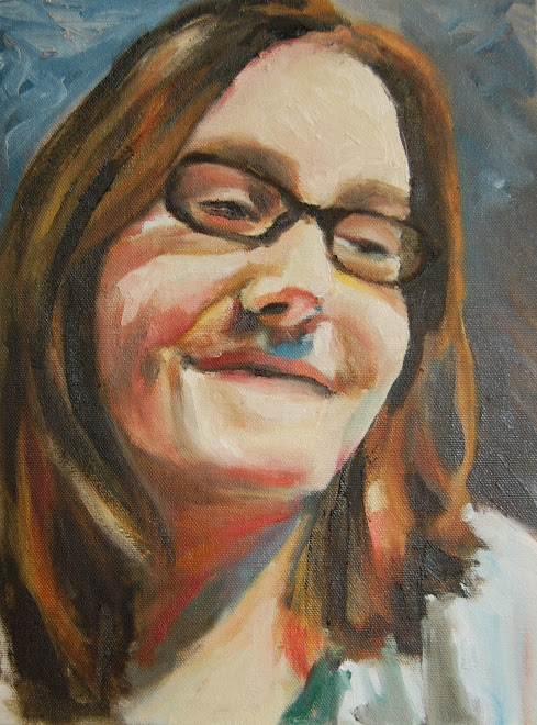 "Hillary", Oil on Canvas, 8" X 10", August 2008
