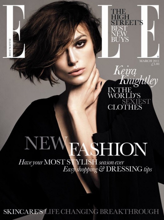 ELLE UK March 2011 Cover - Keira Knightley by Terry Tsiolis