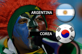Goles del partido Argentina Vs Corea